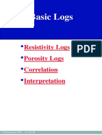Basic Logs: Resistivity Logs Porosity Logs Correlation Interpretation