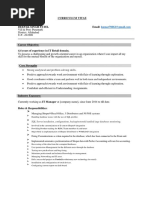 Sap Is Retail Sample Resume 2