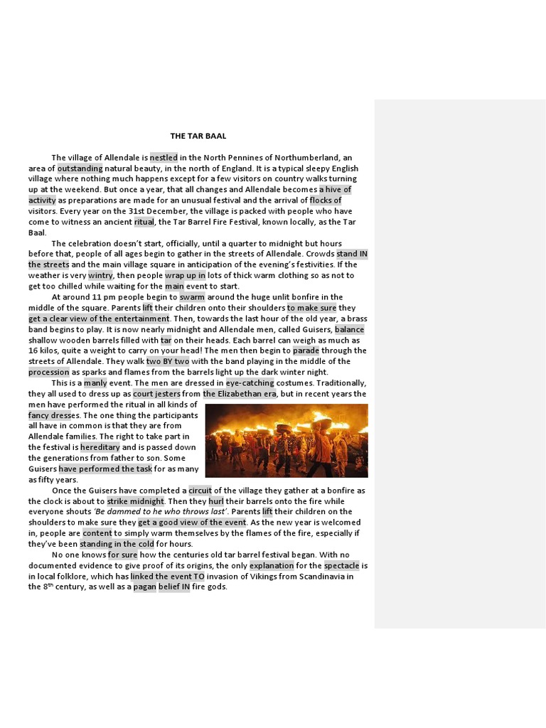 Allendale's Tar Baal Festival | PDF | Traditions