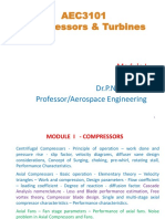 AEC3101 Compressors & Turbines: Dr.P.N.Kadiresh Professor/Aerospace Engineering