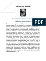 Materialismo Historico Del Filosofo Marx