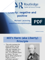 Liberty: Negative and Positive: Michael Lacewing