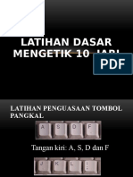 Latihan Dasar Mengetik 10 Jari