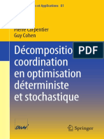 Décomposition Coordination en Optimisation Déterministe Et Stochastique
