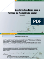 Construção de Indicadores para a Política de Assistência Social