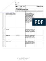 Lease Facilitation Sheet: Company