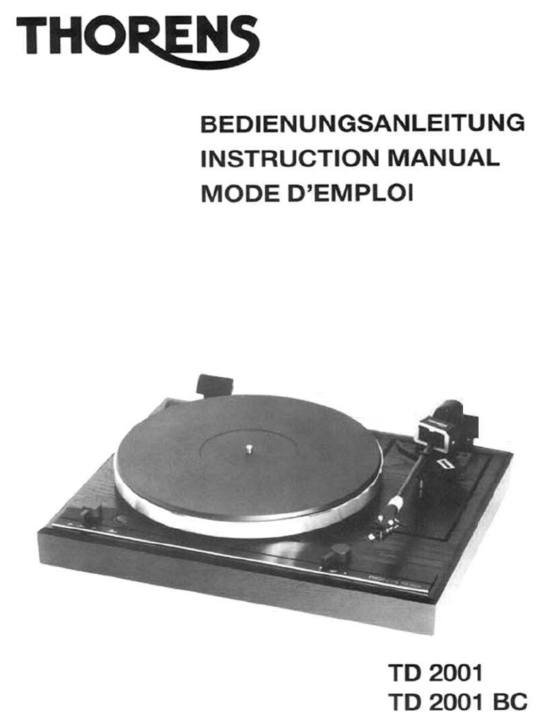 Ersatzriemen Für Thorens TD-2001 Plattenspieler – Flachriemen, Europäische Qualität