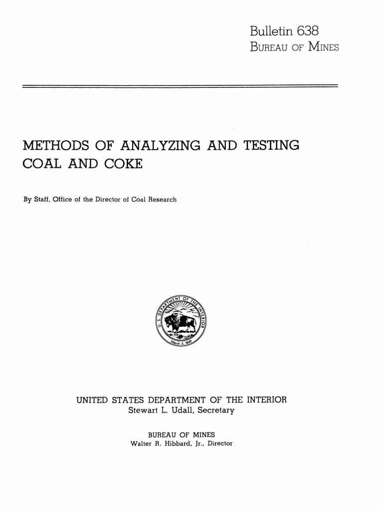 Coal Testing PDF PDF