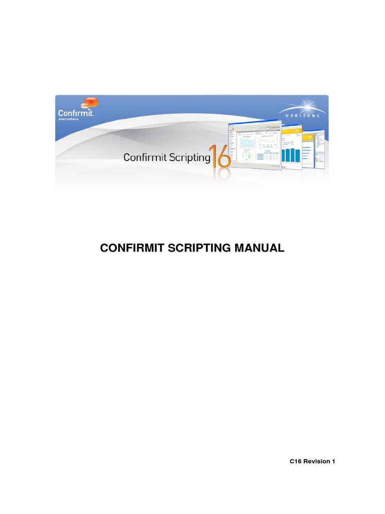 Confirmit v16 - Scripting - Rev1 | PDF | String (Computer Science ...
