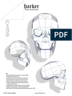 Joshua Harker: Papercraft Skull Puzzle