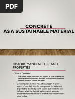 COncrete As A Sustainable Material