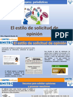 El Estilo de Solicitud de Opinión