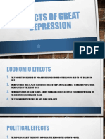 Effects of Great Depression