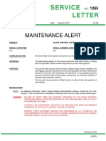 Service Letter: Maintenance Alert