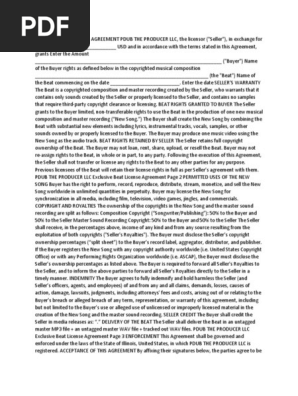 Contract for Music Producers