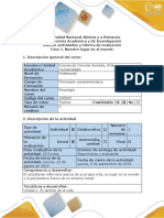 Guía de actividades y rúbrica de evaluación - Fase 1 - Nuestro lugar en el mundo.docx