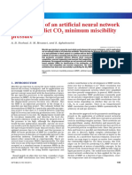 Develop ANN model to predict CO2 minimum miscibility pressure