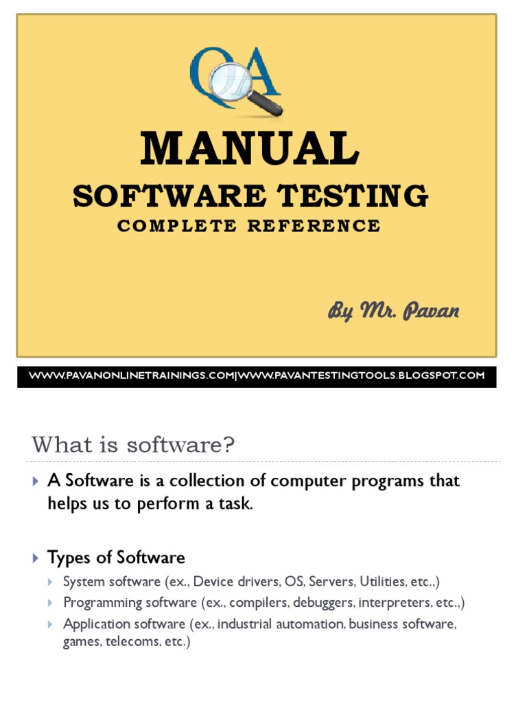 Comprehensive Software Testing Guide | PDF | Software Testing ...