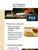 Historical Criticisms: Scsc12N-Readings in Phil. History