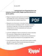 Se Acatarán Las Órdenes de La Superintendencia de Industria y Comercio: Rappi