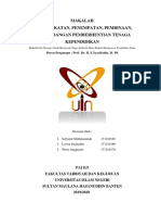 Makalah Pengangkatan, Penempatan, Pembinaan, Pengembangan Pemberhentian Tenaga Kependidikan