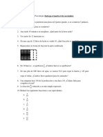 Temario de Fracciones y Porcentajes Entrega El Martes 6 de Noviembre PDF