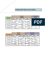 Programacion Fin de Semana - Conferencias