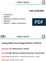 ECE315/515 Intro to Analog CMOS Design