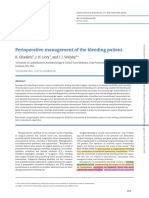 Perioperative Management of The Bleeding Patient: K. Ghadimi, J. H. Levy, and I. J. Welsby