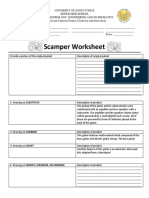 SCAMPER Worksheet