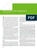 Physiology of the Puerperium: Involution and Return to Normalcy