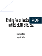 Retubing Plan On Heat Exchanger in Methanol Plant