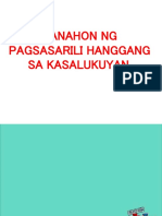 Sa Panahon NG Pagsasarili at Hanggang Sa Kasalukuyan