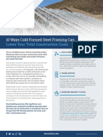 10 Ways Cold-Formed Steel Framing Can: Lower Your Total Construction Costs