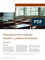 Tenti Fanfani - Dimensiones de La Exclusión Educativa y Políticas de Inclusión