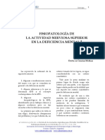 Fisiopatología de La Actividad Nerviosa Superior en La Deficiencia Mental