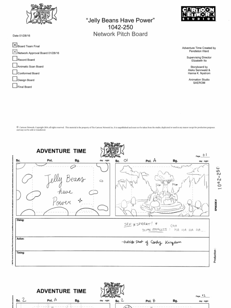 AT 250 Jelly Beans Have Power Network Pitch Storyboard PDF