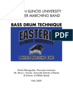 EIU Panther Marching Band Bass Drum Technique Guide