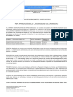 Afirmación Bajo La Gravedad de Juramento Homicidio-Desaparición Forzada