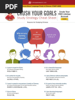 Crush Your Goals: Study Strategy Cheat Sheet