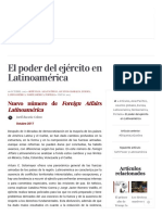 El Poder Del Ejército en Latinoamérica _ Foreign Affairs Latinoamérica