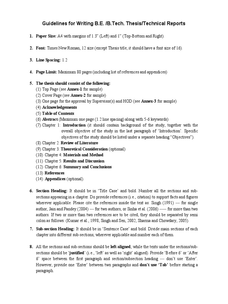 Guideline To Write Thesis | PDF | Thesis | Hydrology