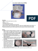 Cómo hacer un modelo de ojo de papel