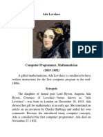 Ada Lovelace Biography