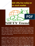 Impact of SGX Nifty Live Today On Indian Stock Market