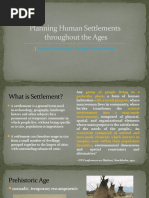 Human Settlements Throughout The Ages