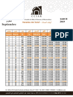 Calendario Septiembre 2019