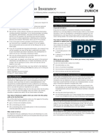 Zurich Business Insurance: Proposal Form