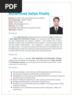 Safian Khaliq - (Resume)