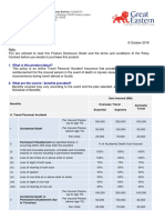 Great Voyager: Product Disclosure Sheet